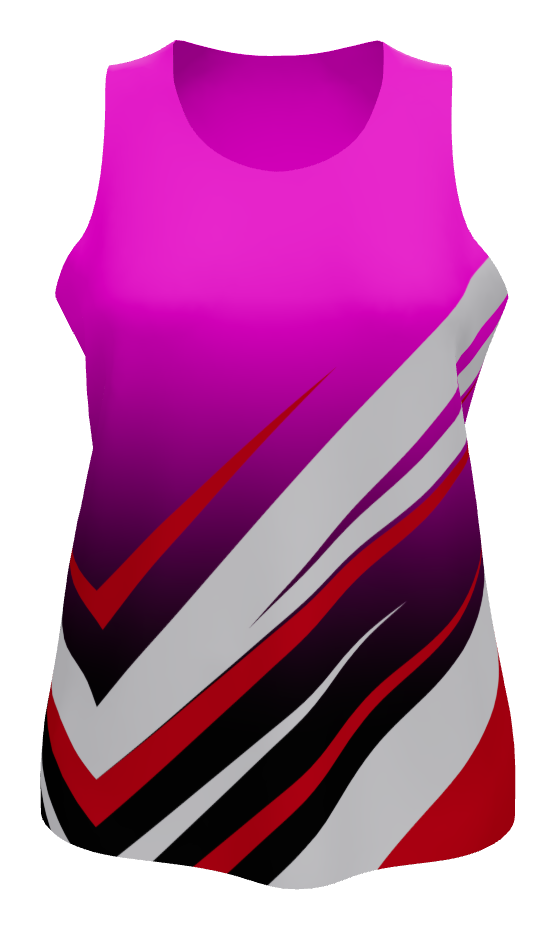 Female Sprinter Running Tank, design 06